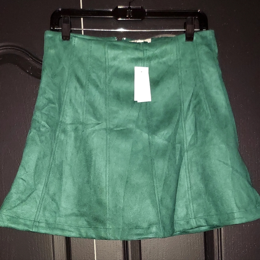 LOFT Teal A-Line Skirt